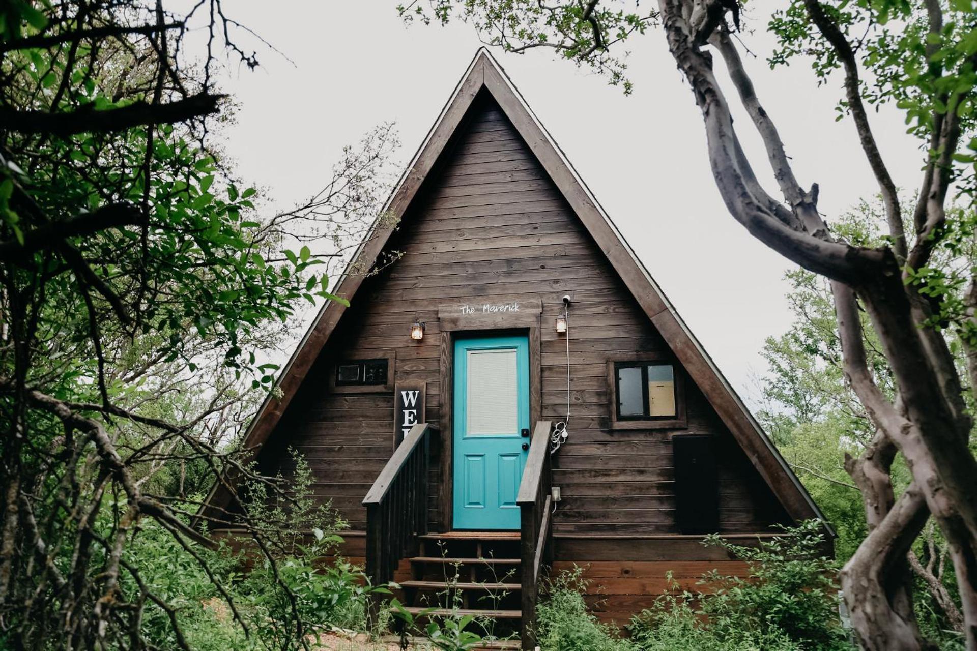 The Maverick: A-Frame W/ Hammock And Tree Top View นิวบราวน์เฟลส์ ภายนอก รูปภาพ
